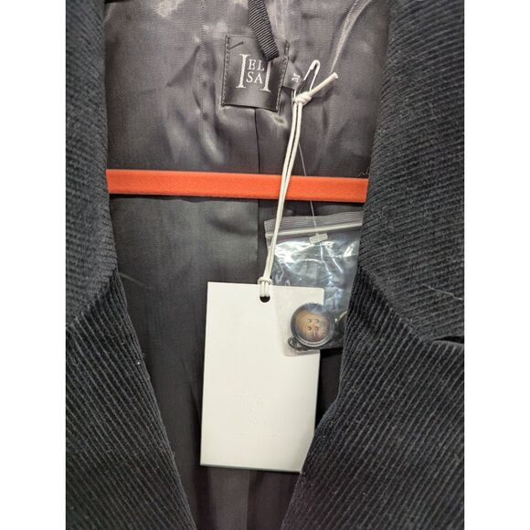 Helsa (Elsa Hosk) Black Corduroy Blazer Size M Revolve NWT - Picture 5 of 11